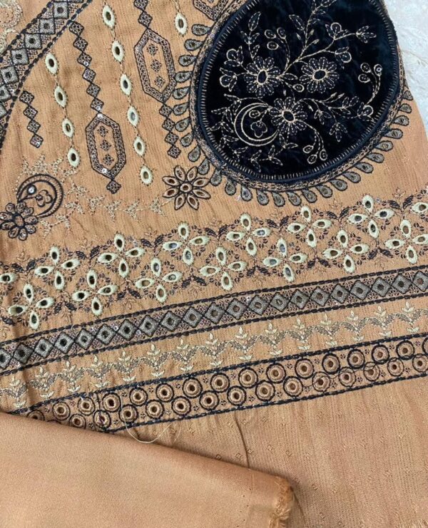 Classic 3-Piece Unstitched - Heavy Embroidered - Marina Suit - Image 4