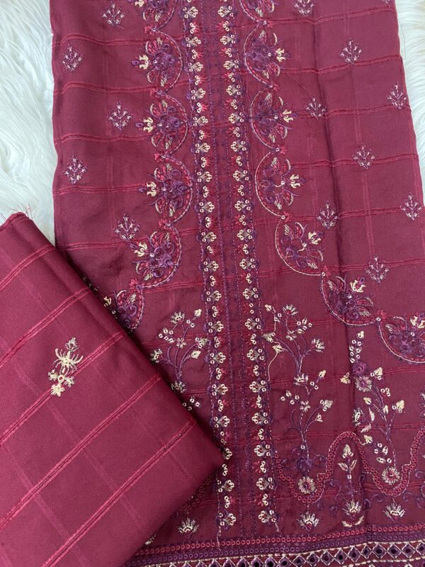 3 piece Unstitched - Heavy Embroidered - Marina