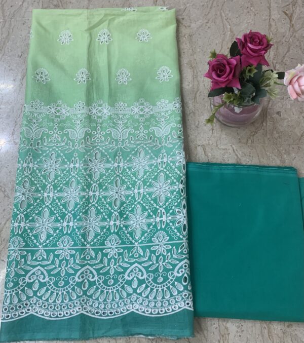 Embroidered-3 Piece Unstitched-Lawn - Image 2