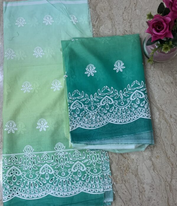 Embroidered-3 Piece Unstitched-Lawn - Image 4
