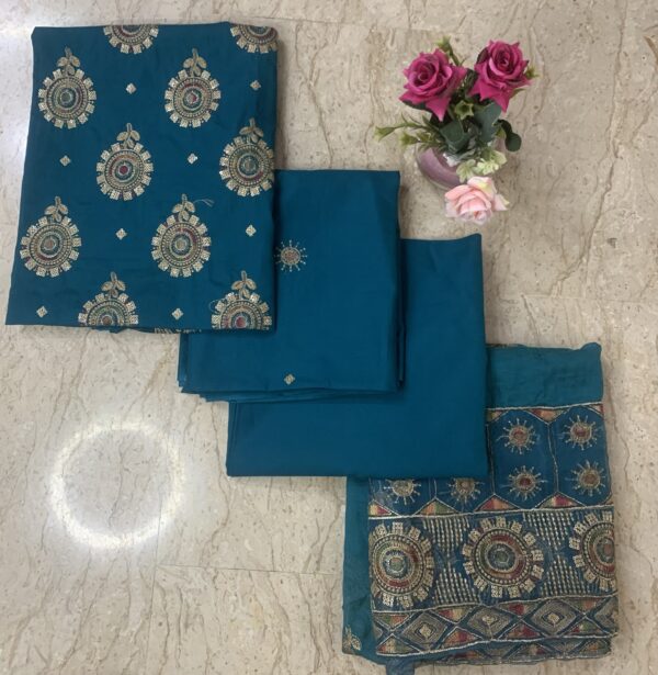 Embroidered-3 Piece Unstitched-Lawn