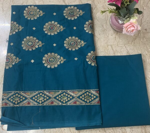 Embroidered-3 Piece Unstitched-Lawn - Image 4