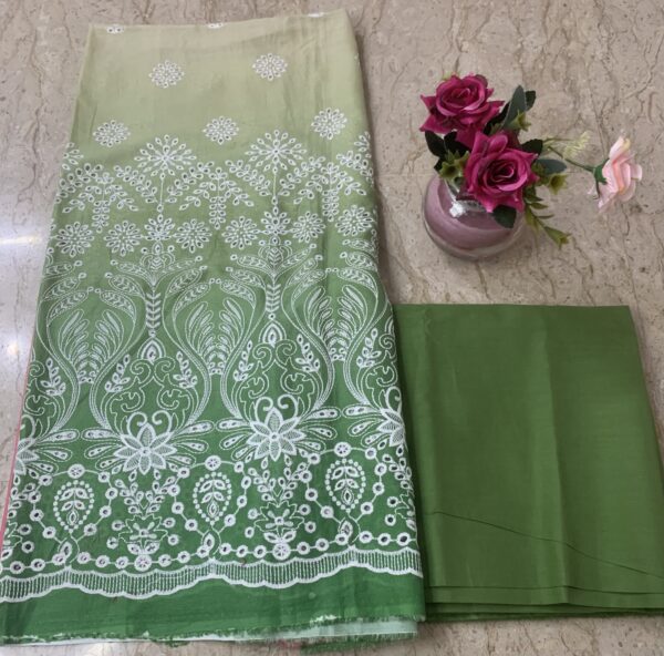 Embroidered-3 Piece Unstitched-Lawn - Image 3