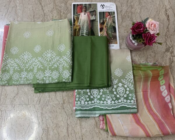 Embroidered-3 Piece Unstitched-Lawn