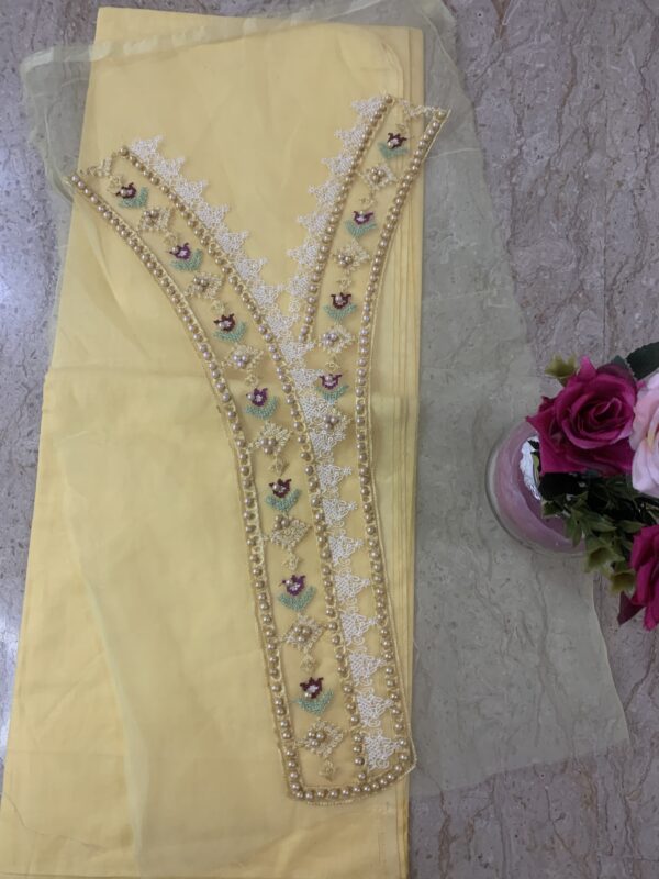 Embroidered-3 Piece Unstitched-Lawn - Image 2
