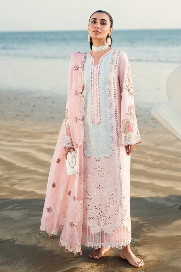 Qalamkar | Embroidered 3 Piece Unstitched Suit