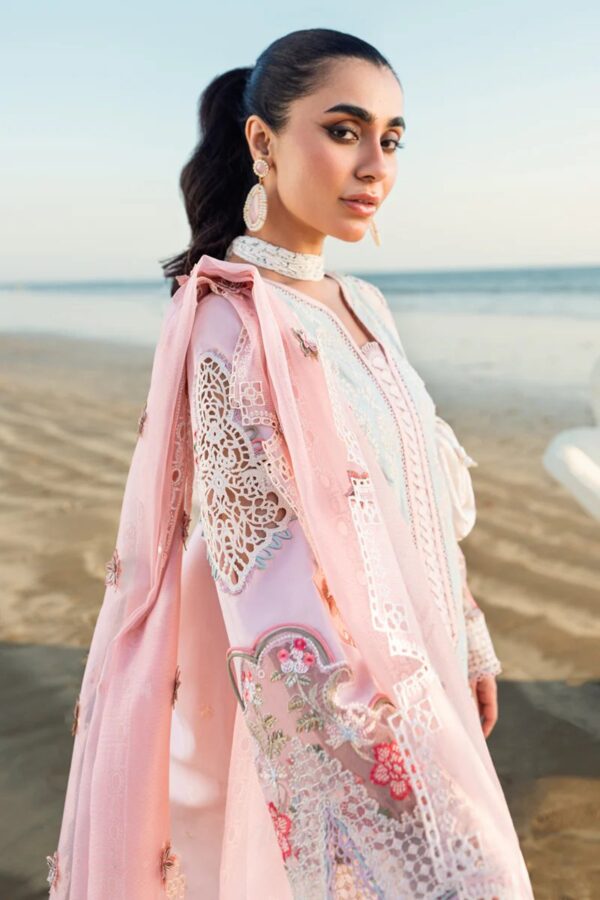 Qalamkar | Embroidered 3 Piece Unstitched Suit - Image 6
