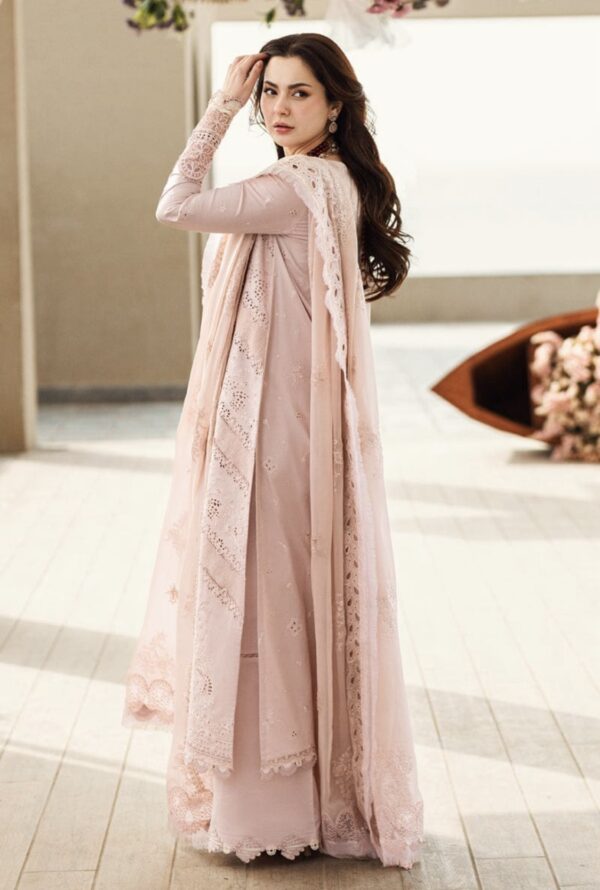 Qalamkar- Sahil | Embroidered Lawn Suit| 3 Piece Unstitched - Image 2