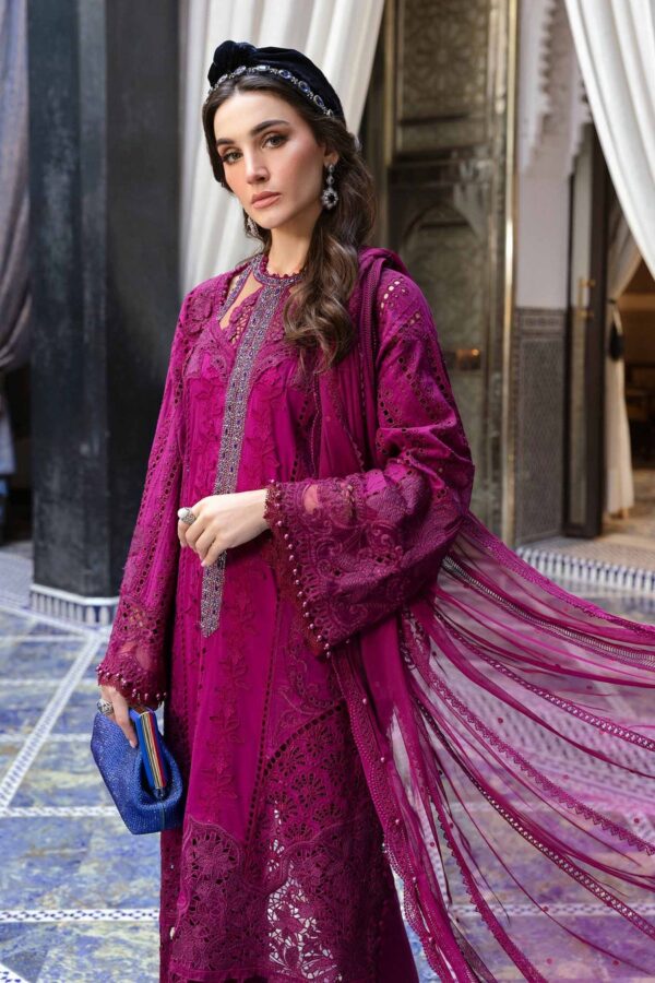 Maria B | 3 Piece Unstitched Embroidered Lawn Suit - Image 3