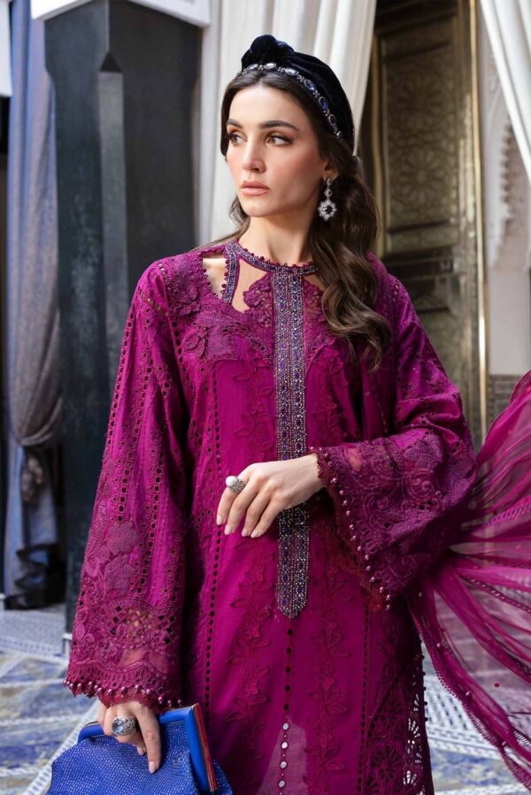 Maria B | 3 Piece Unstitched Embroidered Lawn Suit - Image 2