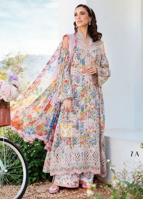 3 Piece Unstitched Printed Lawn Suit