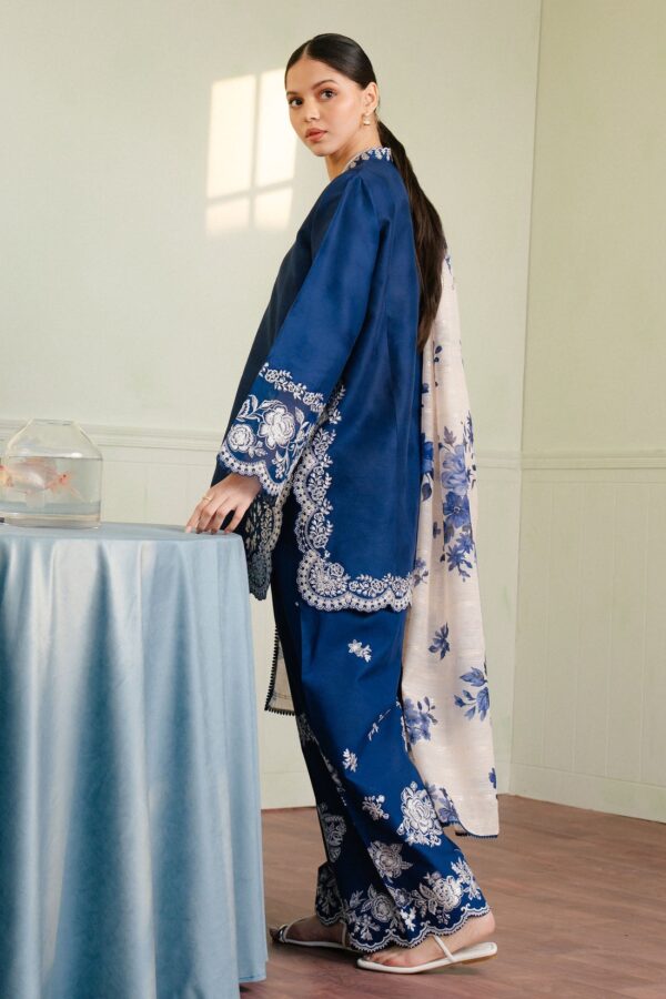 Coco by Zara Shahjahan | Embroidered Lawn| 3 Piece Unstitched - Image 4