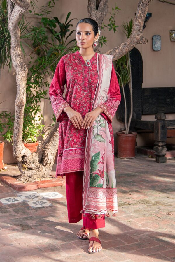 Lakhany | 3 Piece Unstitched Printed Lawn Suit - Image 2